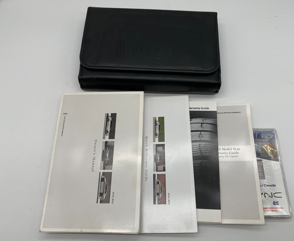 2016 Lincoln MKZ Owners Manual Set with Case OEM