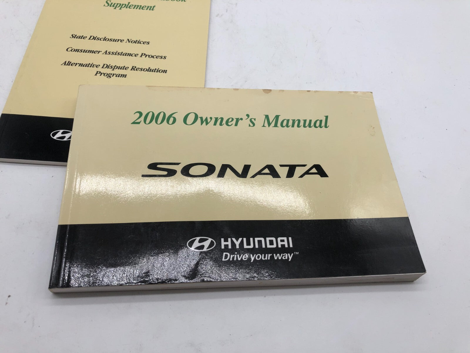 2006 Hyundai Sonata Owners Manual Set OEM A01B38009
