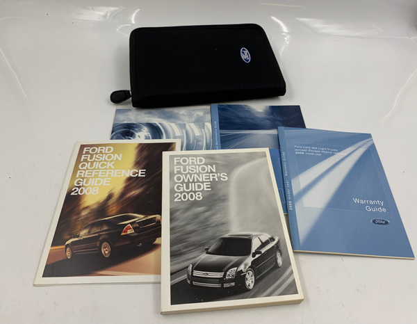 2008 Ford Fusion Owners Manual Handbook Set with Case OEM A04B14037