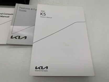 2022 Kia K5 Owners Manual Set with Case OEM D02B70009
