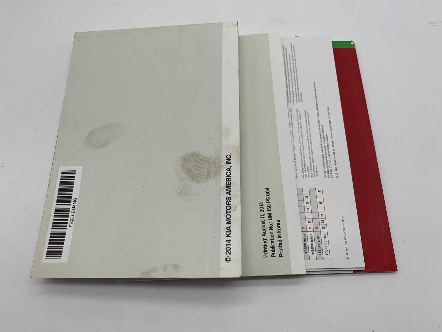 2015 Kia Soul Owners Manual Set OEM A02B43010