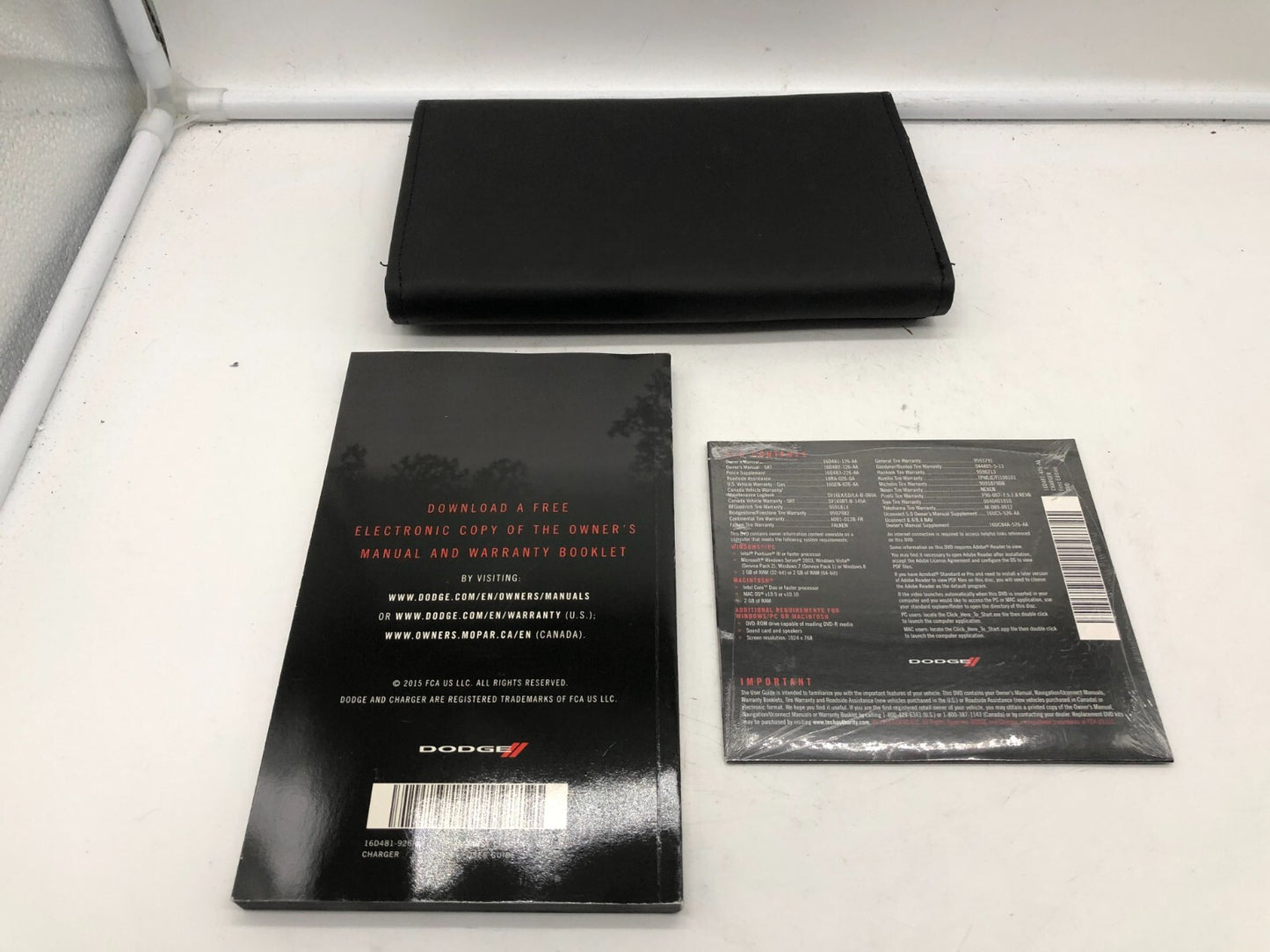 2016 Dodge Charger Owners Manual Set with Case OEM D02B24002