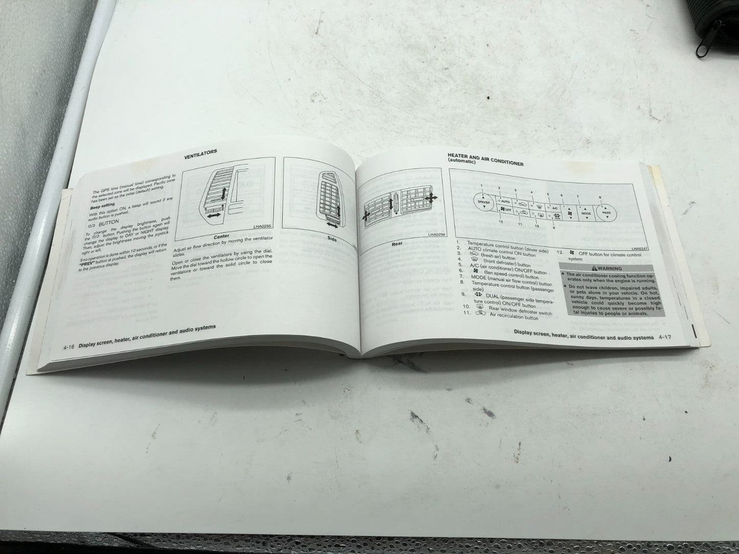 2005 Nissan Maxima Owners Manual Set with Case OEM A02B42008