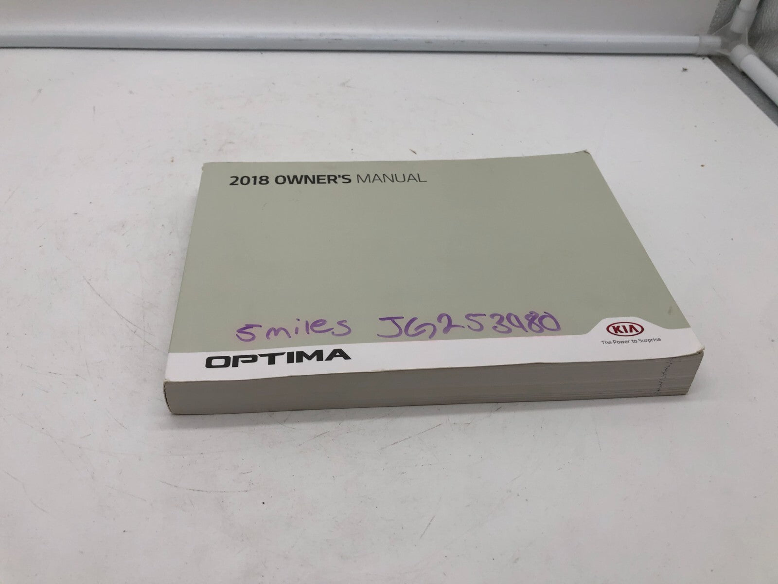 2018 Kia Optima Owners Manual OEM A01B31012