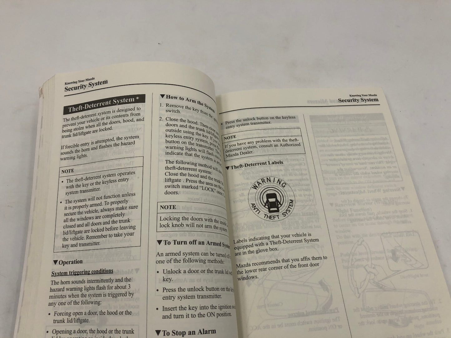 2005 Mazda 3 Owners Manual Set with Case OEM A03B68010