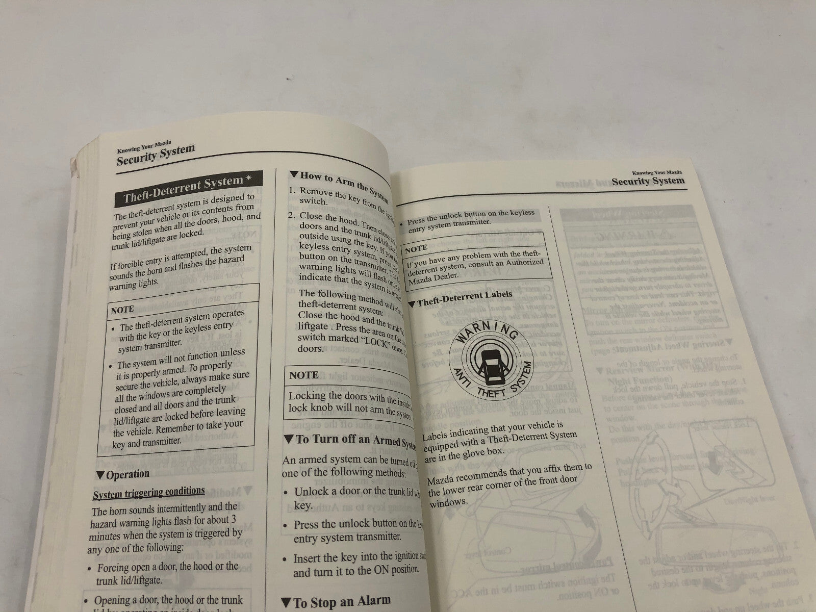 2005 Mazda 3 Owners Manual Set with Case OEM A03B68010