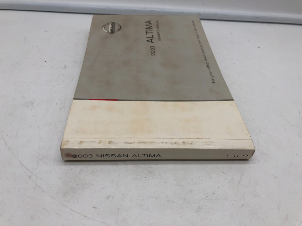 2003 Nissan Altima Owners Manual OEM B02B48006