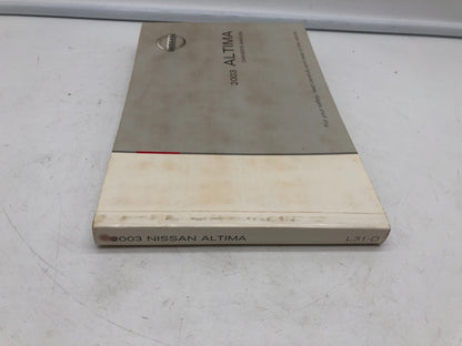 2003 Nissan Altima Owners Manual OEM B02B48006