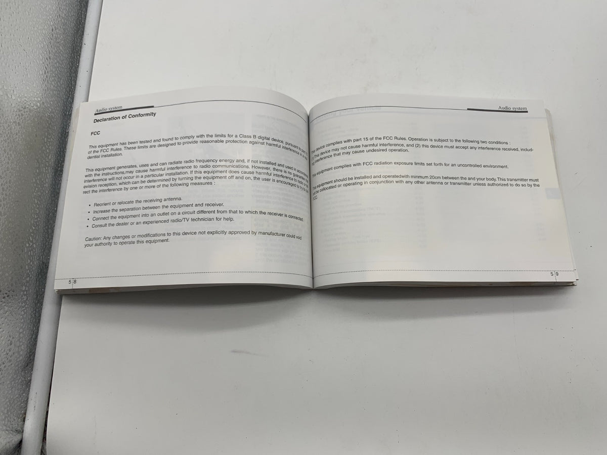 2018 Kia Optima Owners Manual Set with Case OEM A02B43014