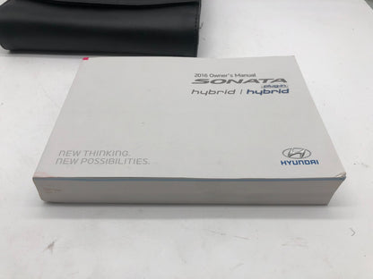 2016 Hyundai Sonata Owners Manual with Case OEM R01B08020