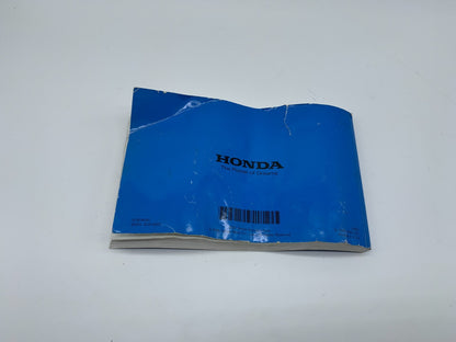 2007 Honda Accord Sedan Owners Manual OEM A01B49004