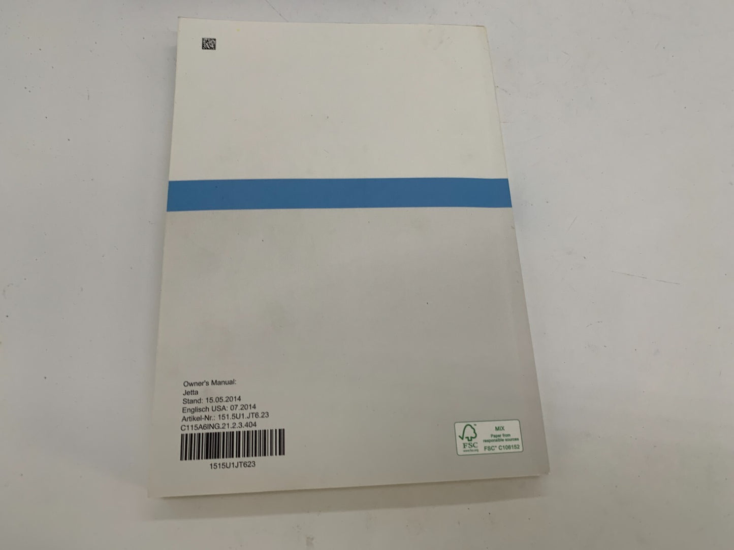 2015 Volkswagen Jetta Owners Manual Set with Case OEM A03B42005