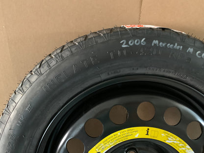 2006-2015 Mercedes M-Class 18" Spare Tire Wheel Compact Donut T155/90D18