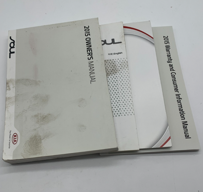 2015 Kia Soul Owners Manual Set OEM A02B43010