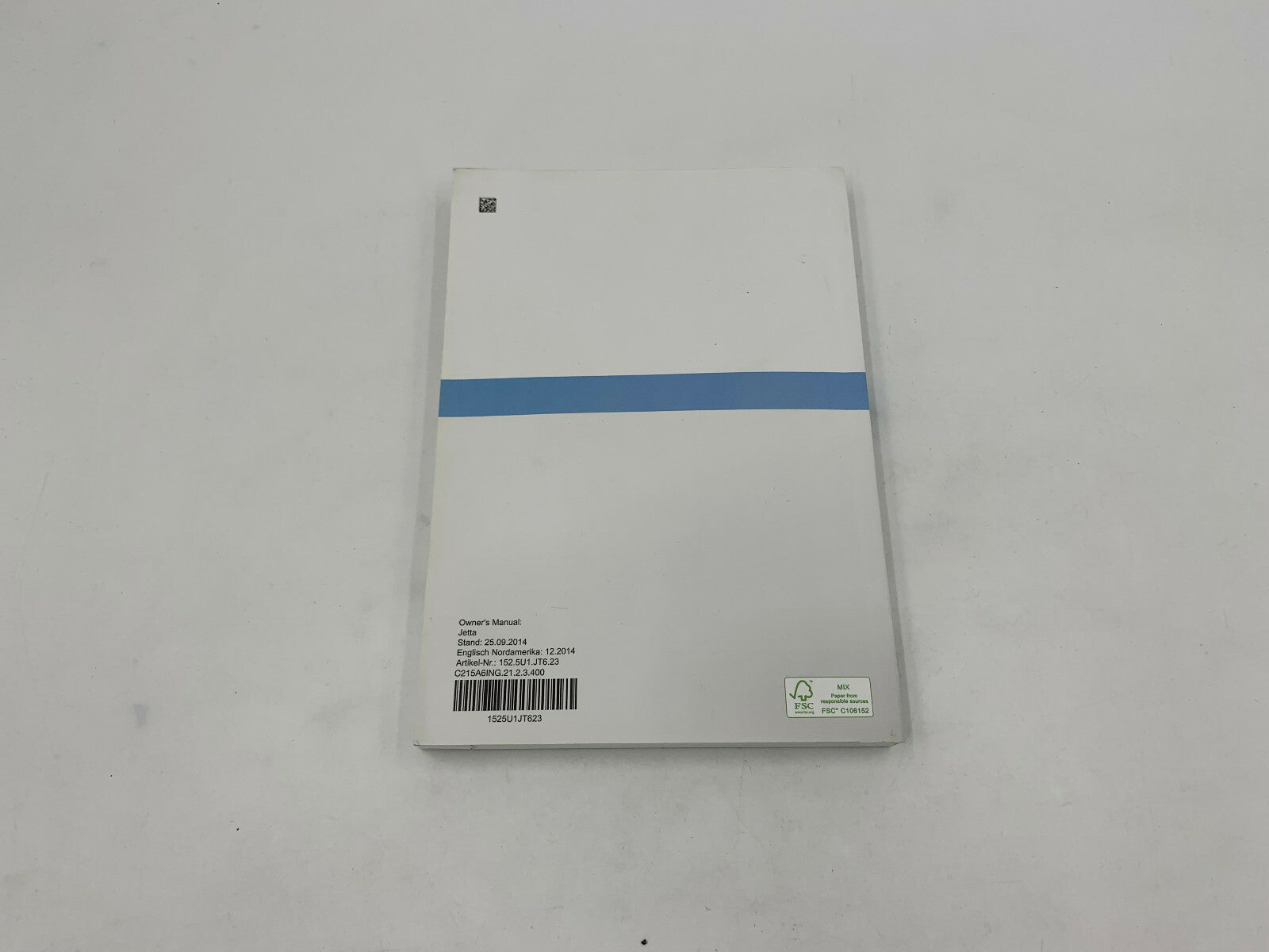 2015 Volkswagen Jetta Owners Manual Set with Case OEM B02B28026