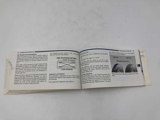 1998 Dodge Caravan Owners Manual OEM C04B50017