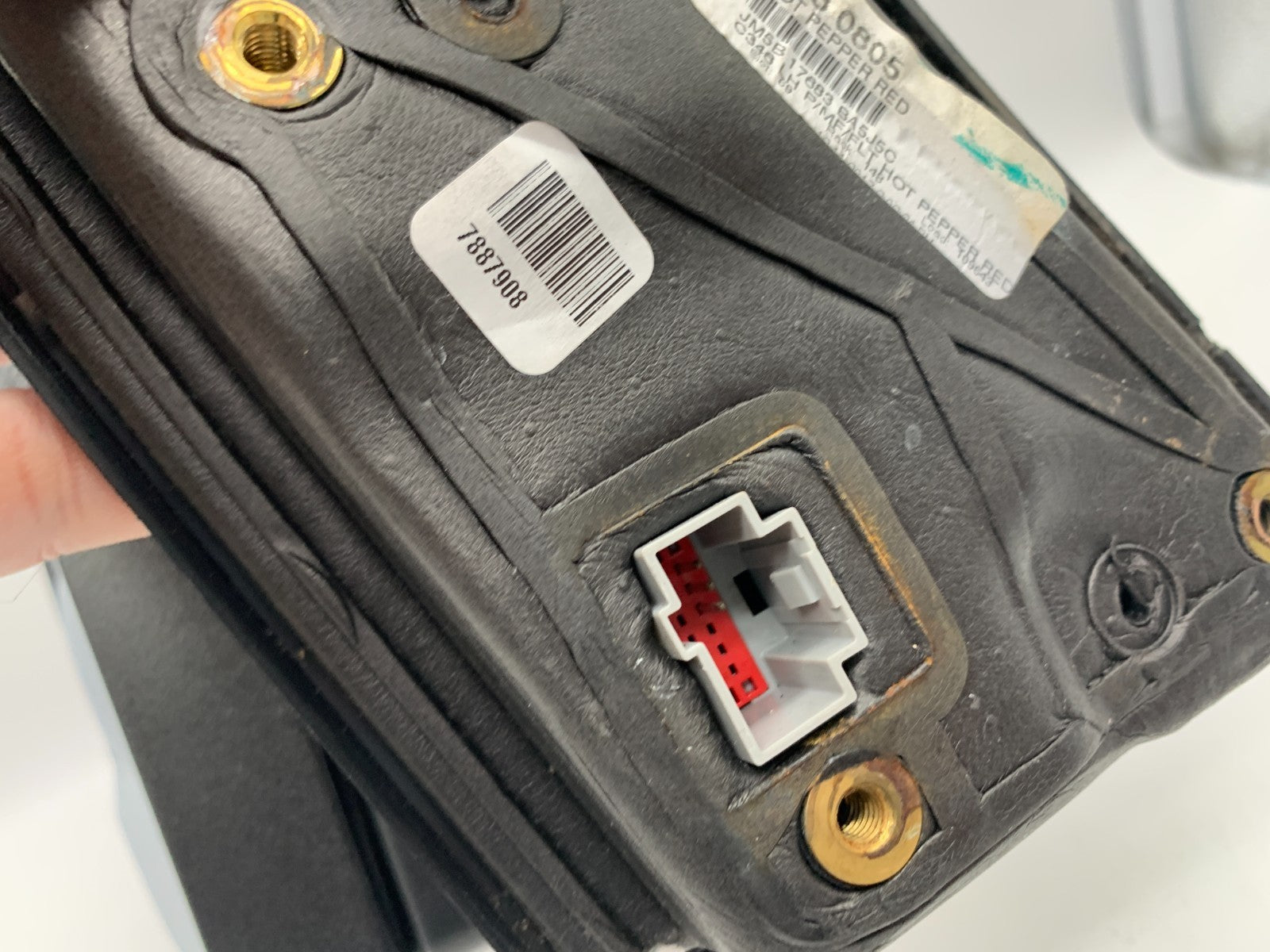 2015-2018 Ford Focus Driver Side View Power Door Mirror Hot Pepper Red C01B08008