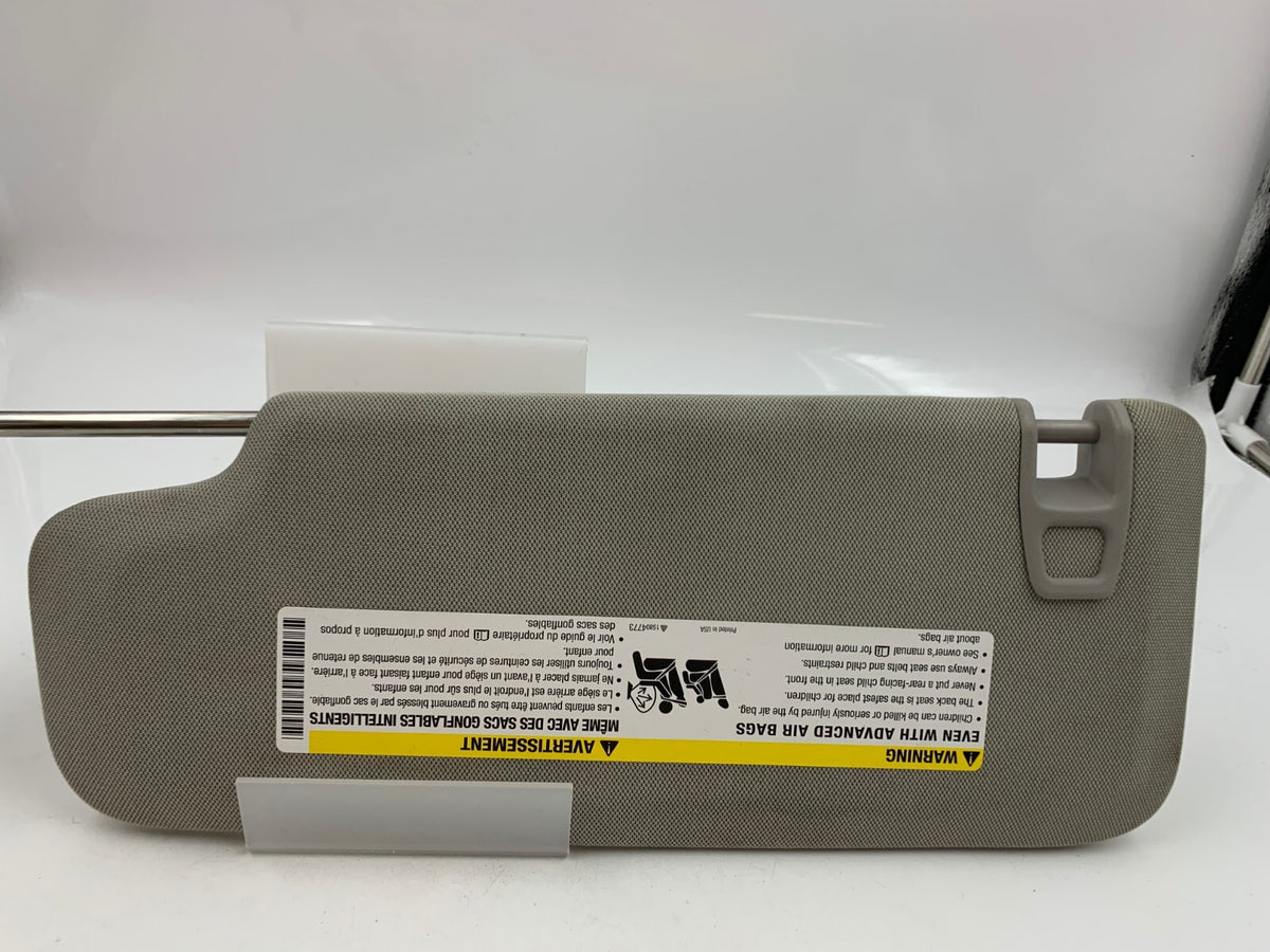 2013-2016 Chevrolet Malibu Passenger Sunvisor Gray Illuminated OEM