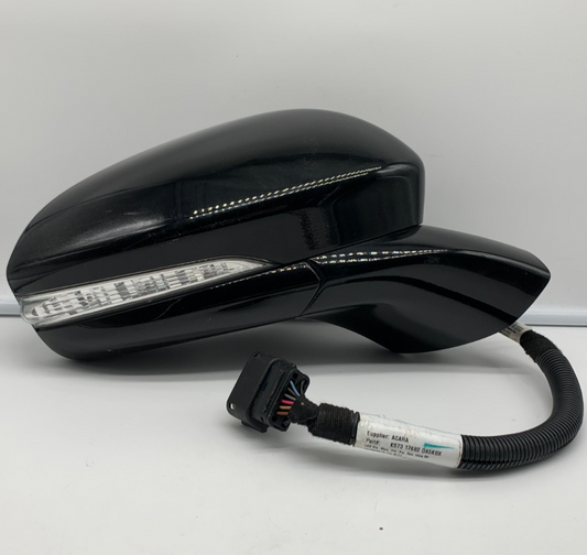 2019-2020 Ford Fusion Passenger Side View Power Door Mirror Black BSA E02B50020