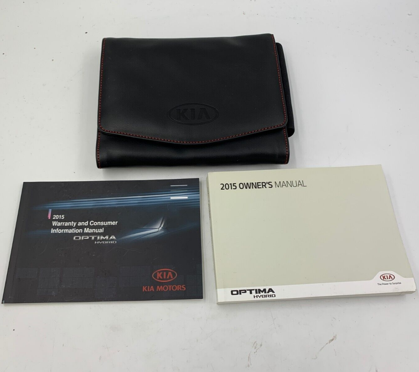 2015 Kia Optima Hybrid Owners Manual Set with Case OEM B02B38081