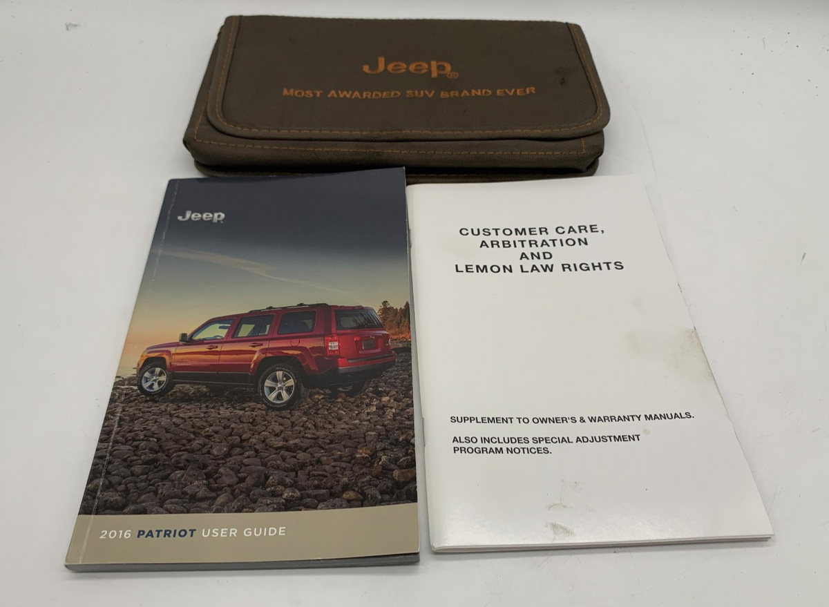 2016 Jeep Patriot Owners Manual Set OEM R01B50023