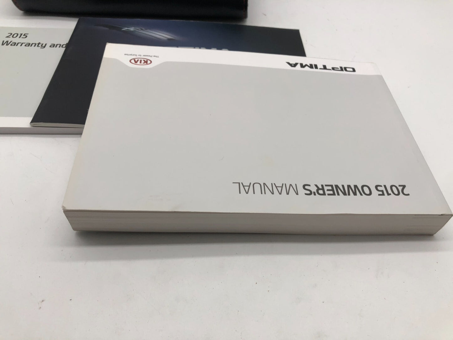 2015 Kia Optima Owners Manual Set with Case OEM D02B66013