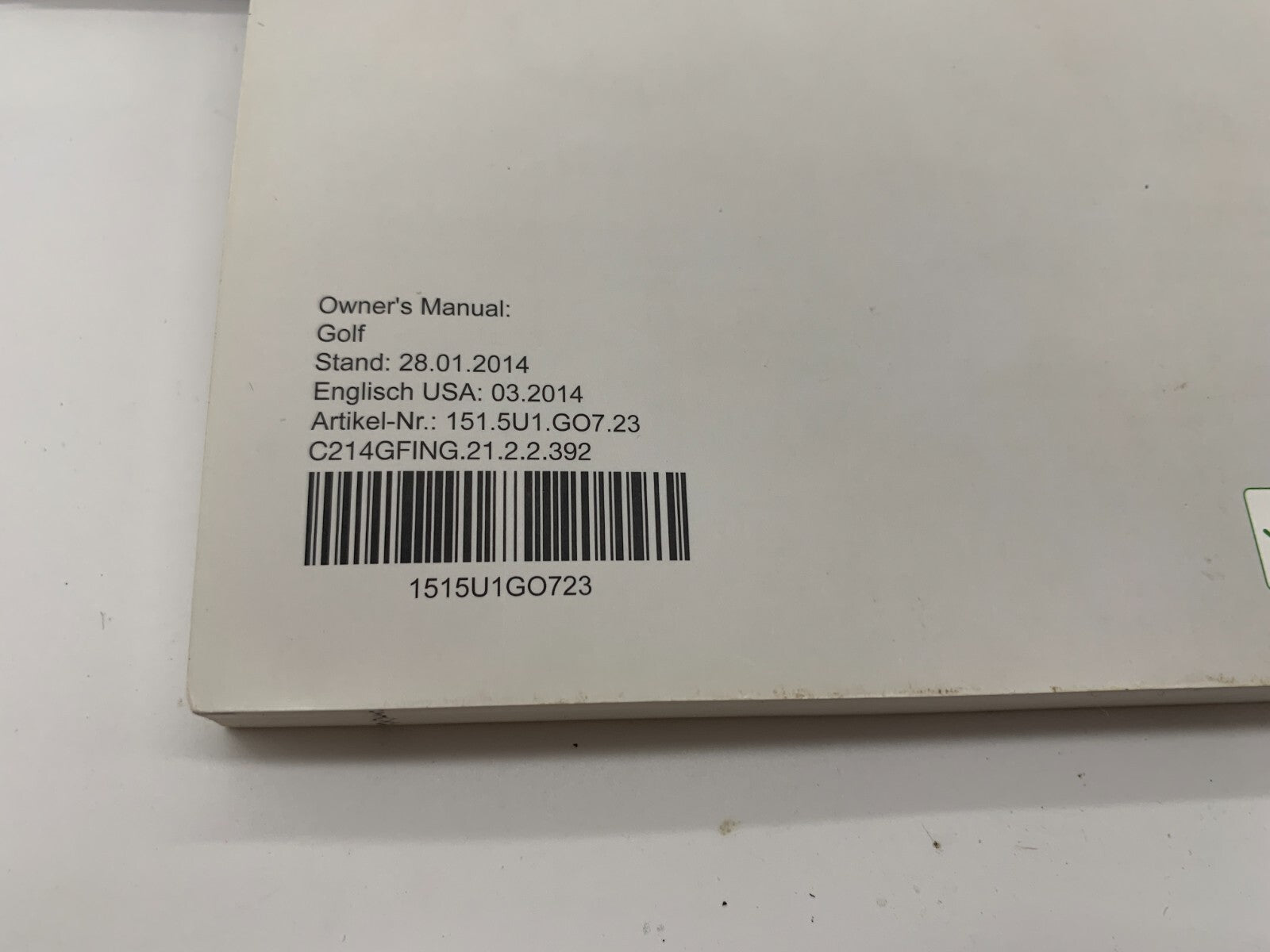 2015 Volkswagen Jetta Owners Manual Set with Case OEM D03B10002