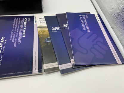2018 Subaru Legacy Owners Manual Set with Case OEM A01B44008