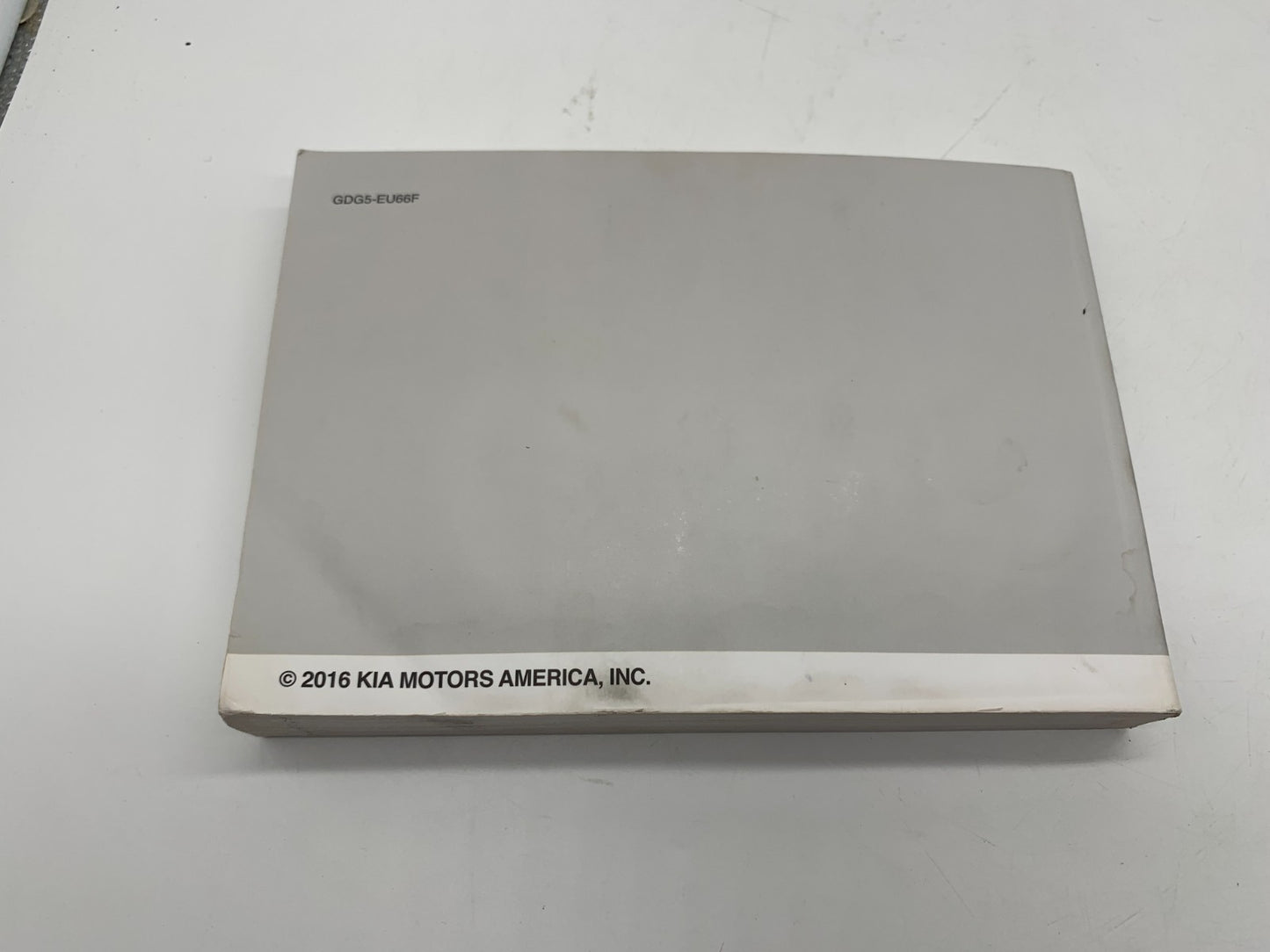 2016 Kia Optima Owners Manual with Case OEM A02B55010
