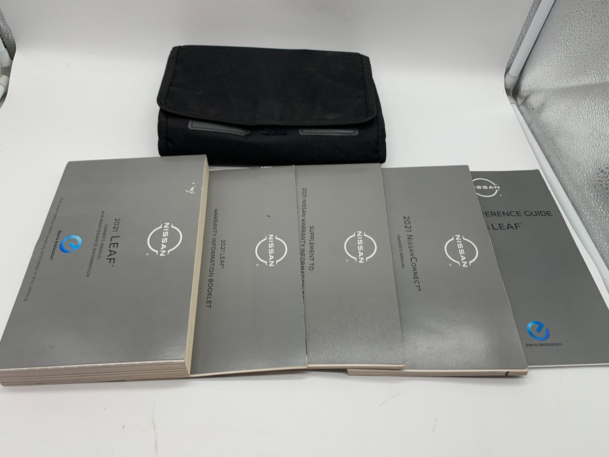2021 Nissan Leaf Owners Manual Set with Case OEM D01B12059