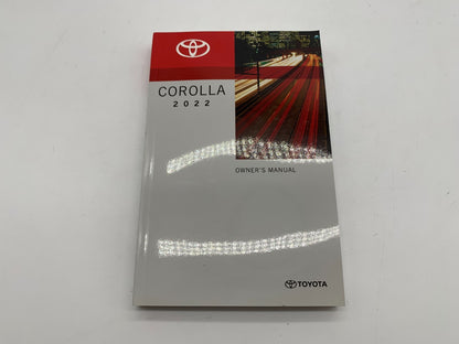 2022 Toyota Corolla Owners Manual Set OEM C04B38004