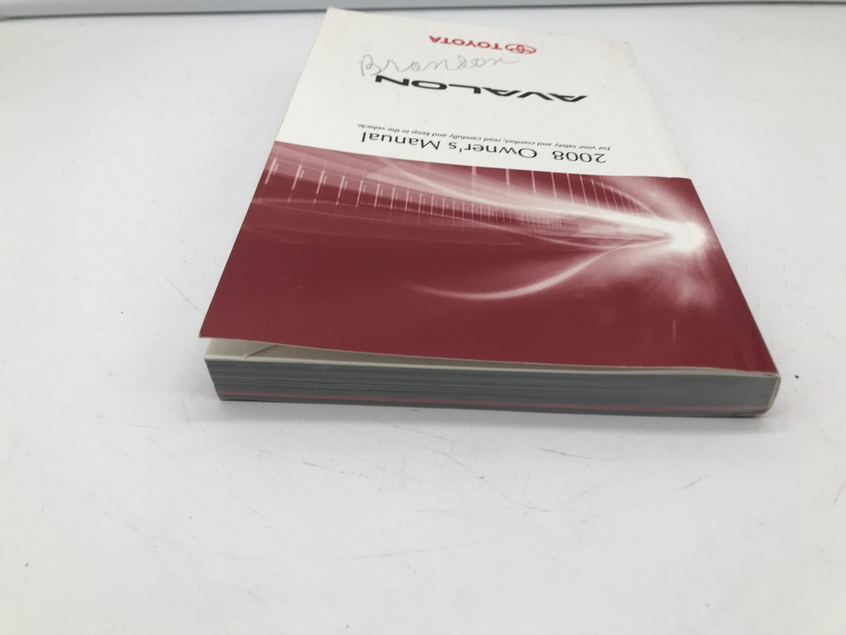 2008 Toyota Avalon Owners Manual OEM R01B27017