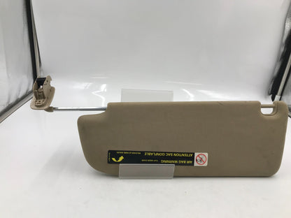 2005-2011 Audi A6 Passenger Sun Visor Tan Illuminated OEM D04B68002