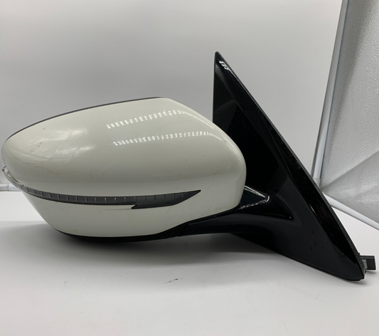 2017 Nissan Pathfinder Passenger Side Power Door Mirror White OEM A03B23001
