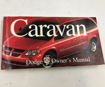 2000 Dodge Caravan Owners Manual OEM C03B68013