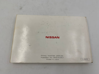 2007 Nissan Altima Owners Manual OEM B01B06006