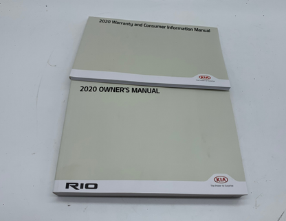2020 Kia Rio Owners Manual Set OEM D03B13004