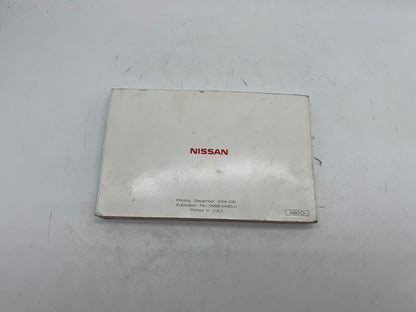 2005 Nissan Titan Owners Manual OEM B03B35007