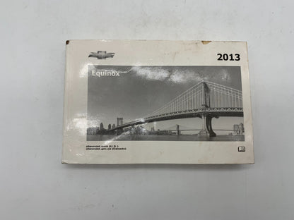 2013 Chevrolet Equinox Owners Manual Set with Case OEM