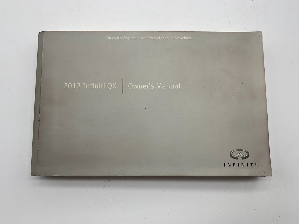 2012 Infiniti QX Owners Manual Set with Case OEM B02B56008