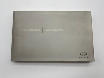 2012 Infiniti QX Owners Manual Set with Case OEM B02B56008