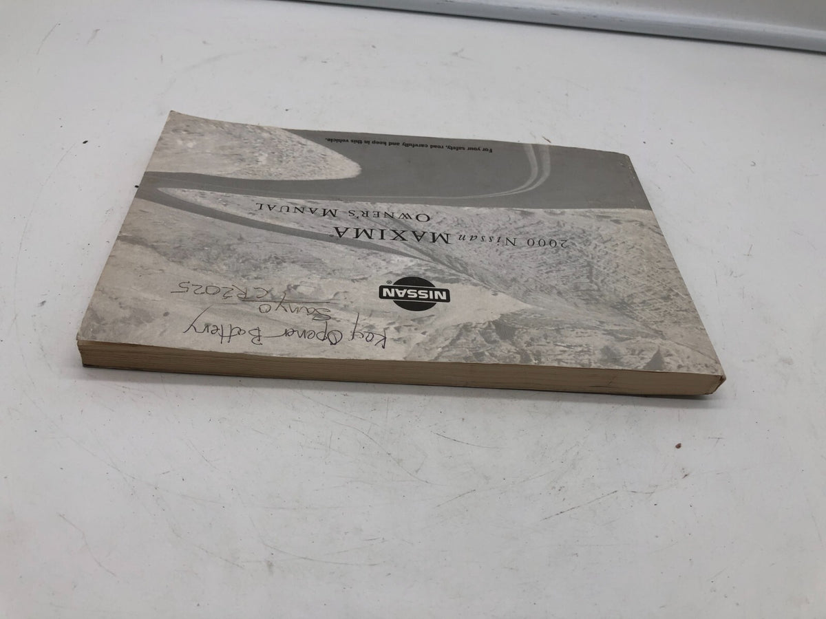 2000 Nissan Maxima Owners Manual OEM B03B17013