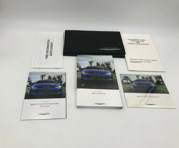 2017 Chrysler 200 Owners Manual with Case OEM H02B11013