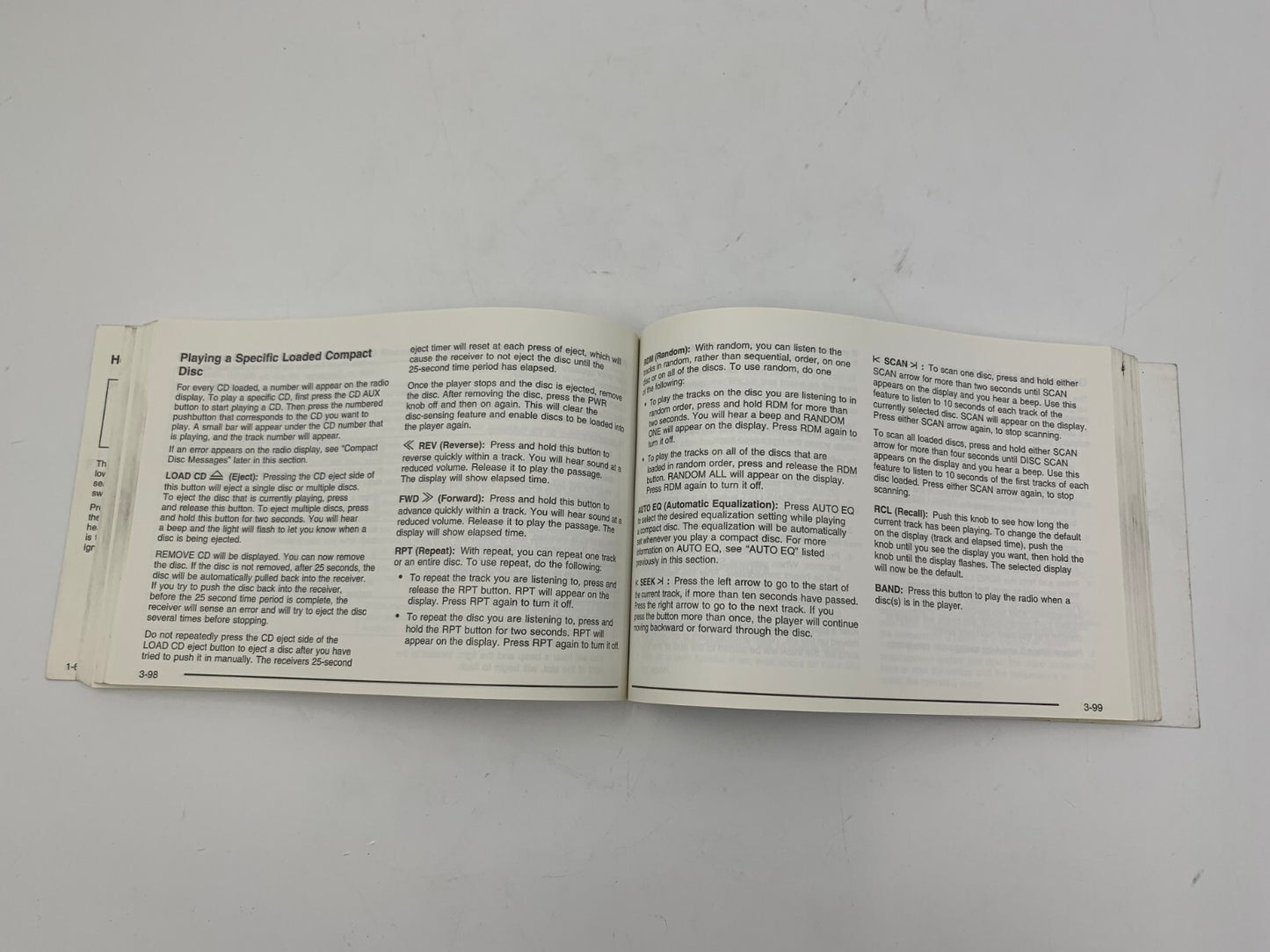 2003 Buick Rendezvous Owners Manual Set OEM A04B17090