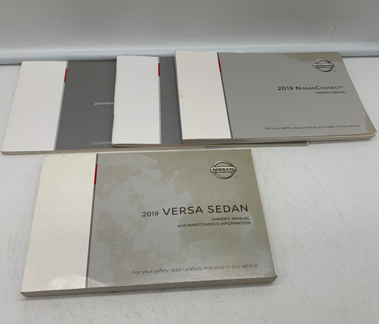 2019 Nissan Versa Sedan Owners Manual Set with Case OEM D02B70012