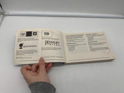 2008 Cadillac CTS Owners Manual OEM E02B13053