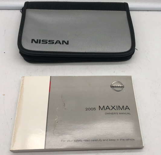 2005 Nissan Maxima Owners Manual with Case OEM A01B02004