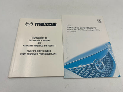 2005 Mazda 3 Owners Manual  Set with Case OEM D04B41053