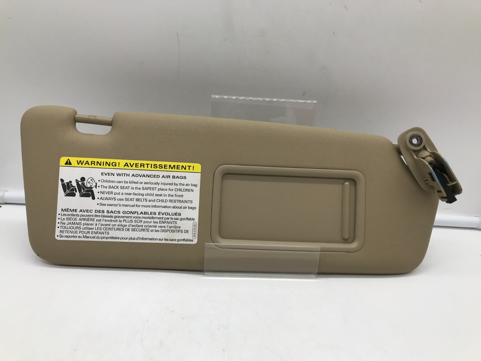 2002-2008 Audi A4 Sedan Passenger Sun Visor Beige Illuminated OEM C03B48007