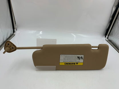 2011-2015 Hyundai Sonata Passenger Sun Visor Tan Illuminated OEM D04B67001